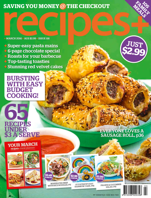 مجله آشپزی recipes March 2016 AU